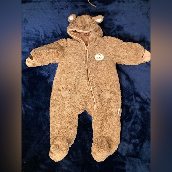 Vintage Leerjia Baby Bear Winter Outfit, 6-18 Months, Warm, Soft